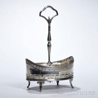 Appraisal: George III Sterling Silver Cruet Stand Sheffield - maker's mark