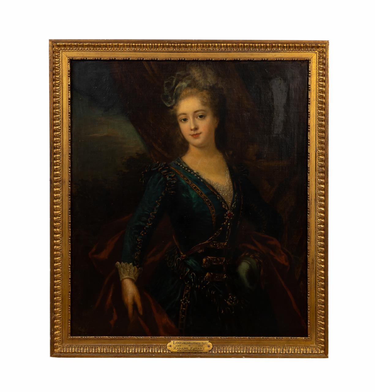 Appraisal: JEAN BAPTISTE VAN LOO PORTRAIT OF MADAME FAVART Jean Baptiste