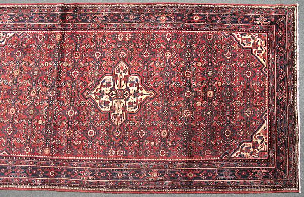 Appraisal: A Hamadan long rug size approximately ft in x ft