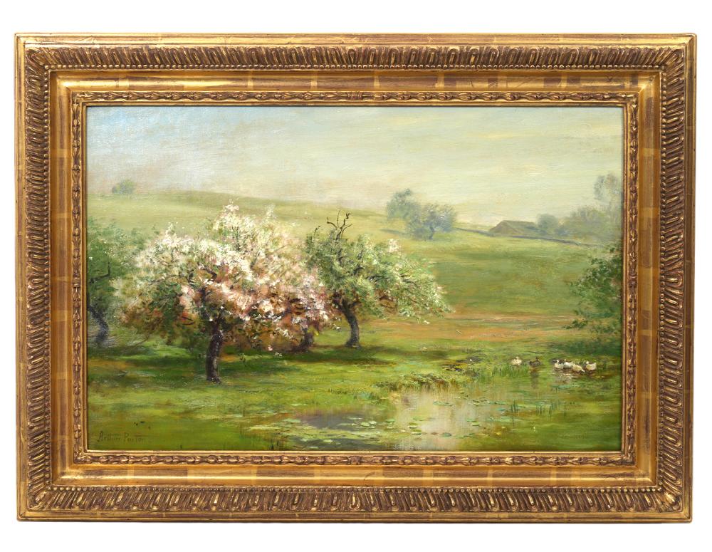 Appraisal: ARTHUR PARTON OIL PAINTING -SPANIERMAN GALLERIESArthur Parton American - 'Blossoming