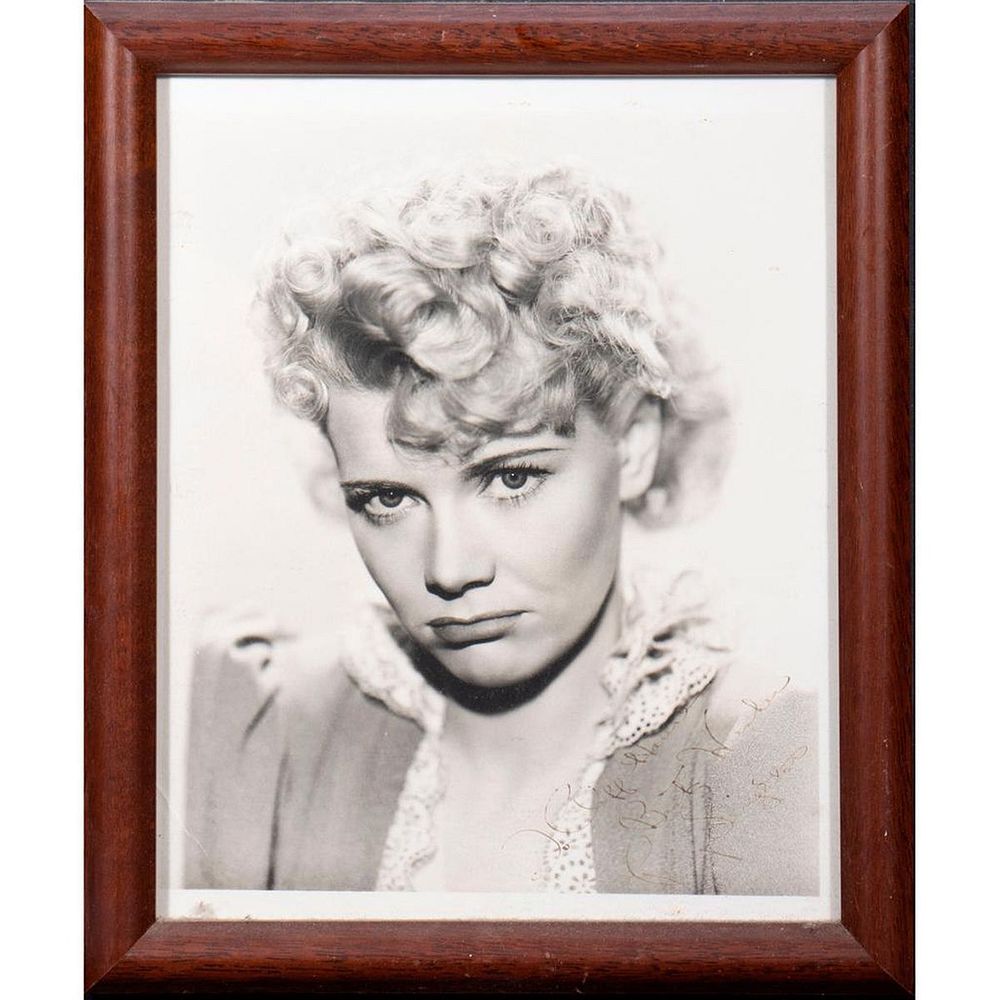 Appraisal: Penny Singleton Original autographed inscribed photograph Size x Condition Showing