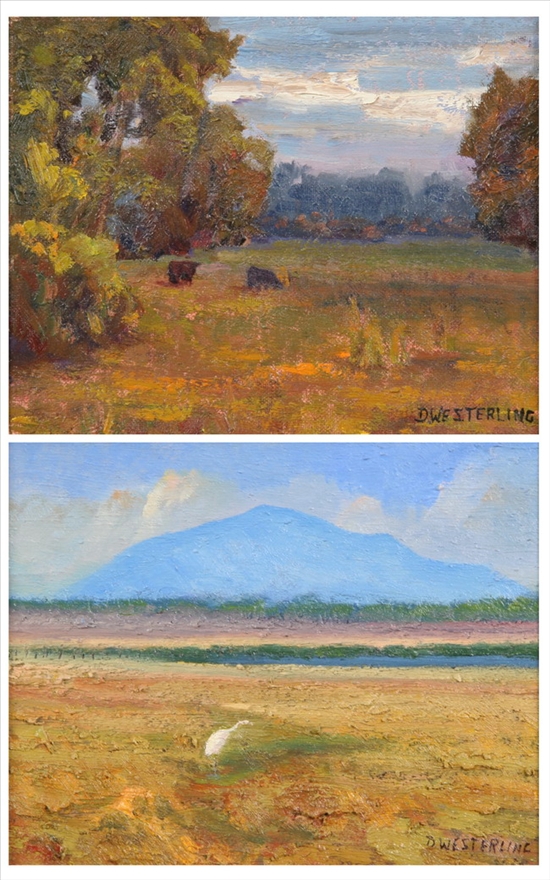 Appraisal: DENNIS WESTERLING American b PASTURE and MT DIABLO FROM STONE