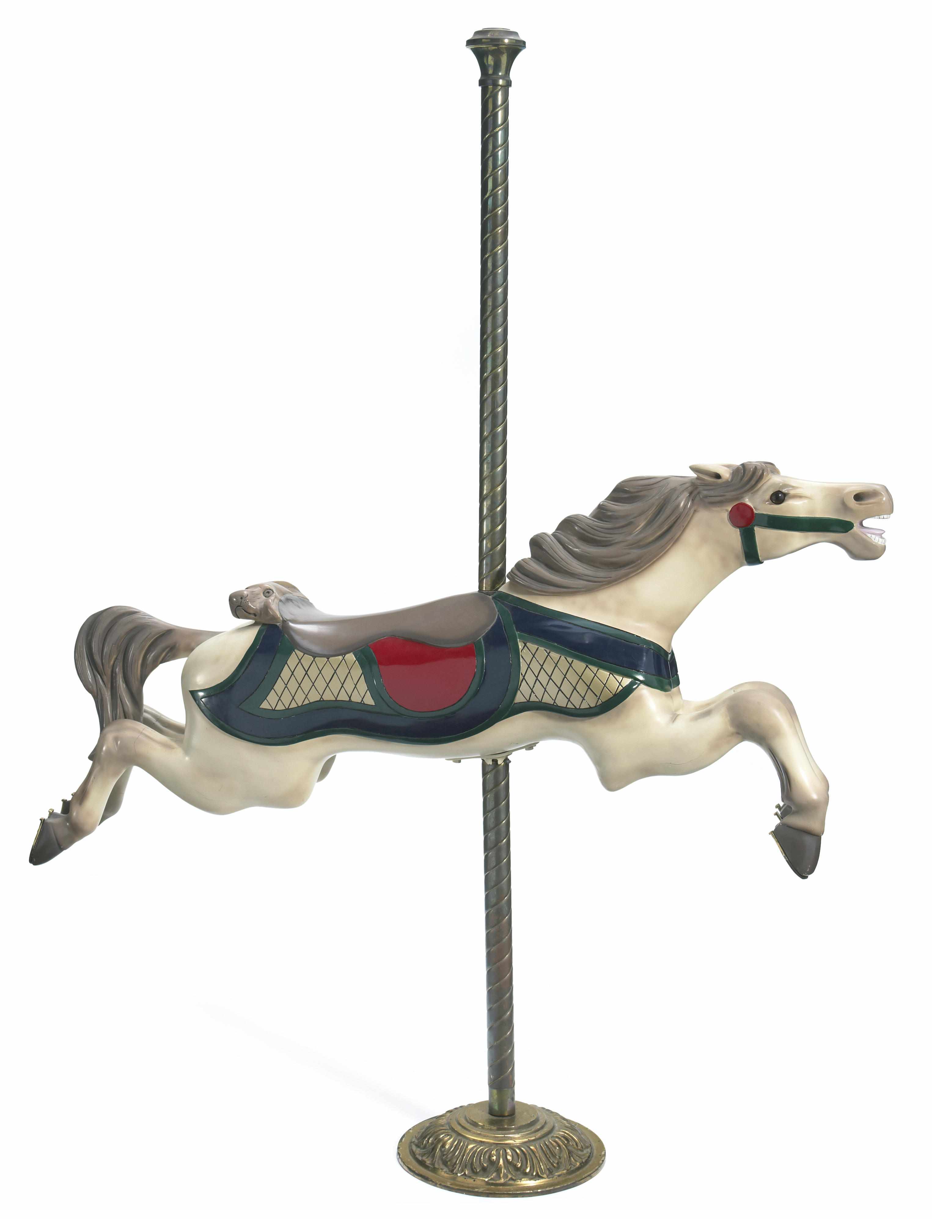 Appraisal: An American carved an paint decorated carousel horse C W