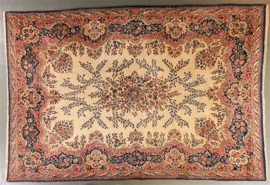 Appraisal: Semi-antique Kerman carpet Iran circa x