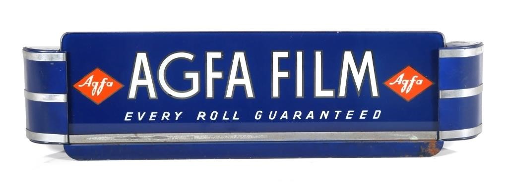 Appraisal: Agfa Film Every Roll Guaranteed camera shop dealer sign Metal