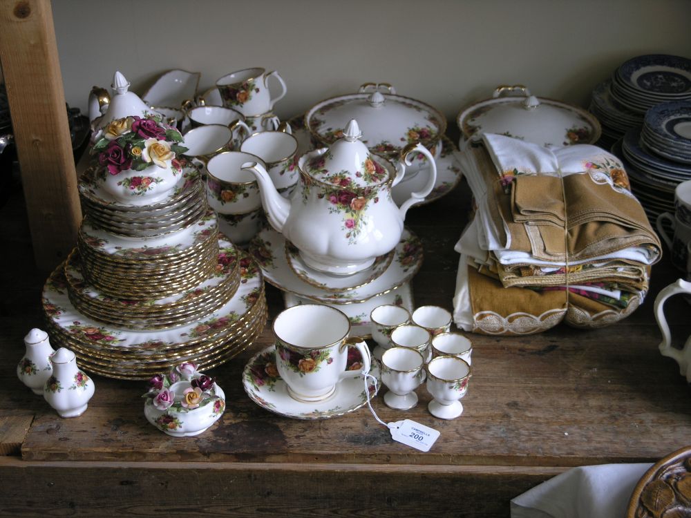 Appraisal: A Royal Albert bone china breakfast service Old Country Roses