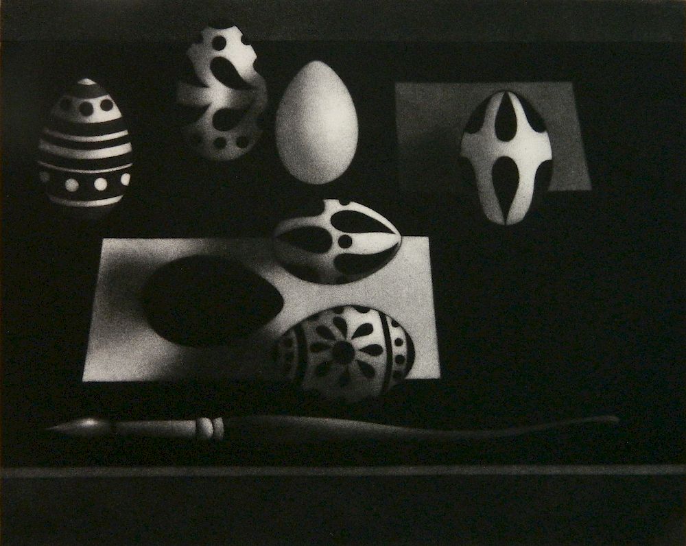 Appraisal: Mario Avati mezzotint Mario Avati French - - ''Des Oeufs