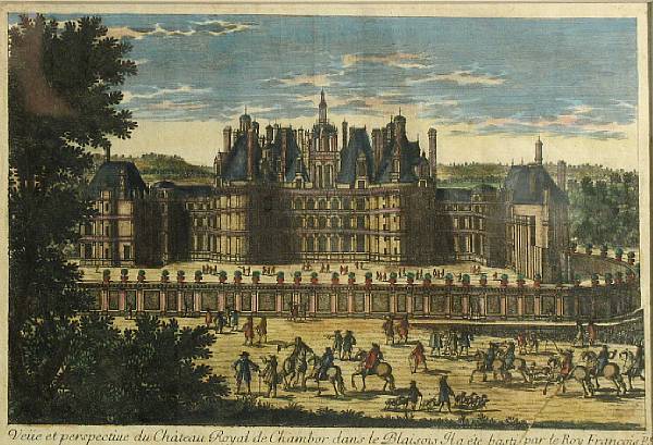 Appraisal: Unknown Artist Ve e et perspective du Ch teau Royal