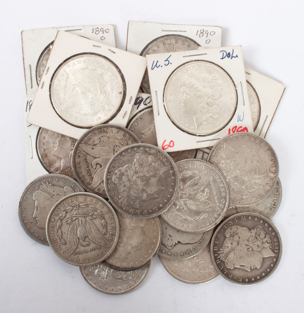 Appraisal: U S Silver Dollars Nineteen Morgan type comprising eight three