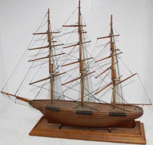 Appraisal: CA HANDMADE WOODEN SHIP MODEL MADE ATPHILADELPHIA NAVAL SHIP YARD