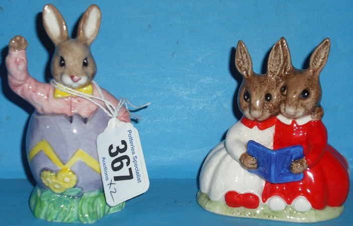 Appraisal: Royal Doulton Bunnykins Figures Easter Suprise DB U S A