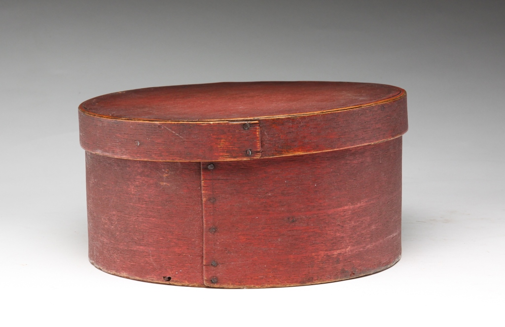 Appraisal: Second half th century Round bentwood with lapped seams and