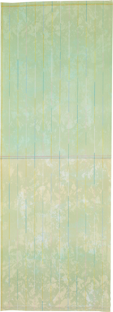 Appraisal: KENNETH NOLAND Florida Shades Color offset lithograph with unqiue stictching