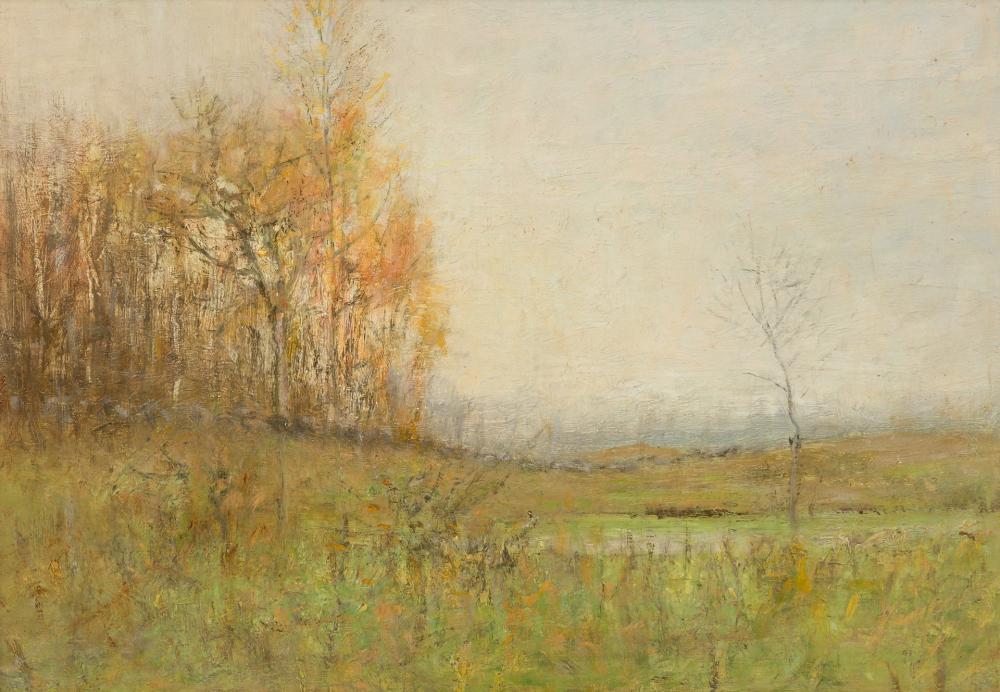 Appraisal: ROBERTSON MYGATT American - The Stone Wall Pasture oil on