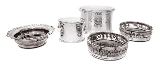 Appraisal: Sale Lot A Collection of Five English Silver Plate Articles