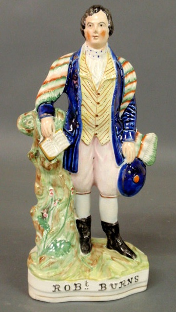 Appraisal: Staffordshire figure of Robert Burns h