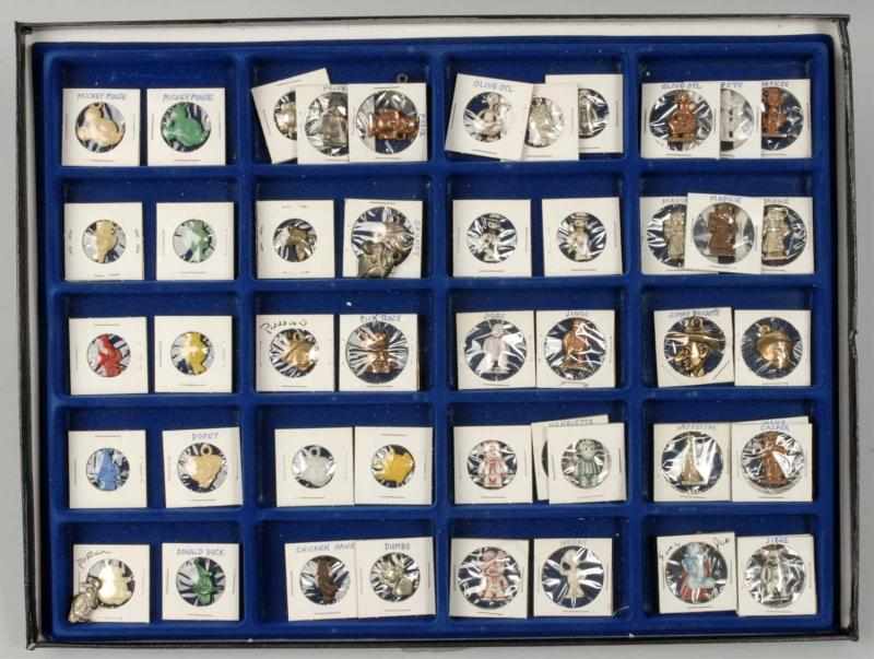 Appraisal: Lot of Plastic Cracker Jack Charms Description Includes many Disney