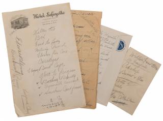 Appraisal: Blackstone Harry Henry Boughton Handwritten Blackstone Repertoire List Circa Written