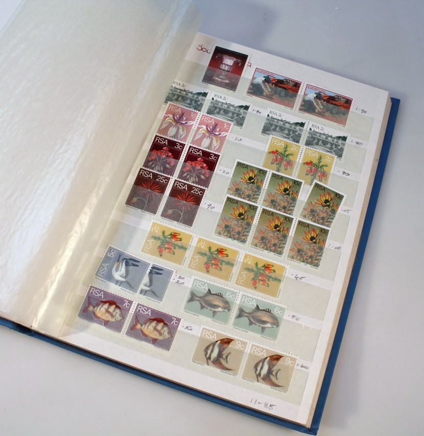 Appraisal: Two stamp albums covering issues for South Africa and Malawi