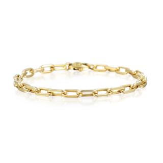 Appraisal: Cartier Santos Gold Chain Bracelet Crafted out of K yellow