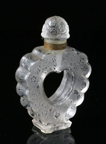 Appraisal: For Ninna Ricci 's stenciled BOTTLE MADE BY LALIQUE h