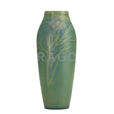 Appraisal: SADIE IRVINE - NEWCOMB COLLEGE Transitional vase with flowers New