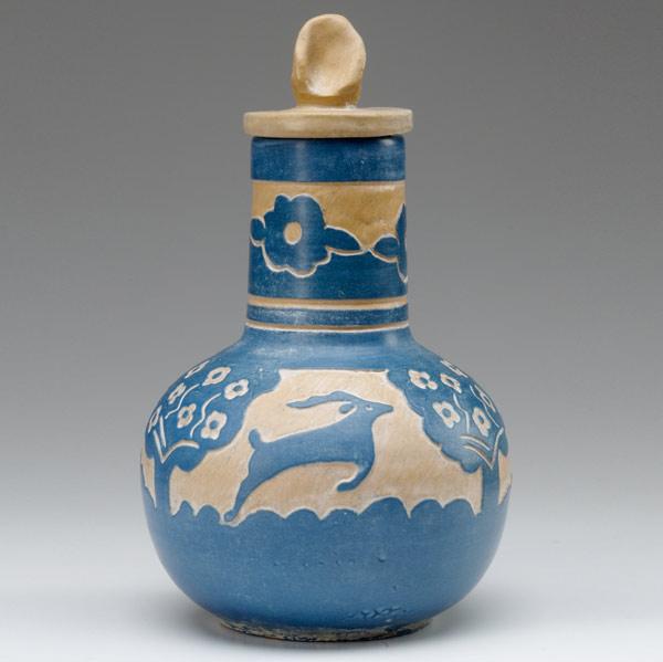 Appraisal: NORTH DAKOTA SCHOOL OF MINES Lidded vase by Sonia Rimestad