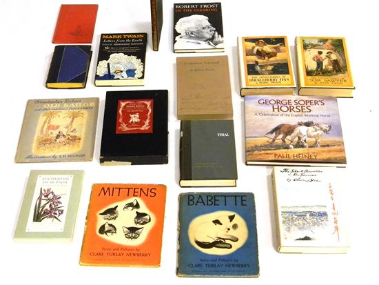 Appraisal: BOOKS sixteen pieces Children's books and miscellaneous first editions some