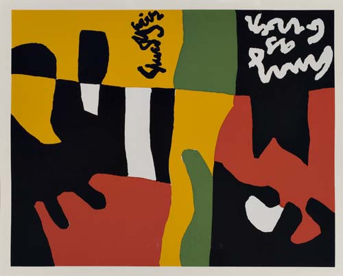 Appraisal: STUART DAVIS after Untitled Color screenprint x mm x inches