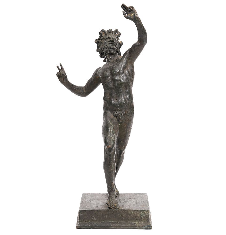 Appraisal: Grand Tour Bronze of the 'Dancing Faun' Grand tour bronze