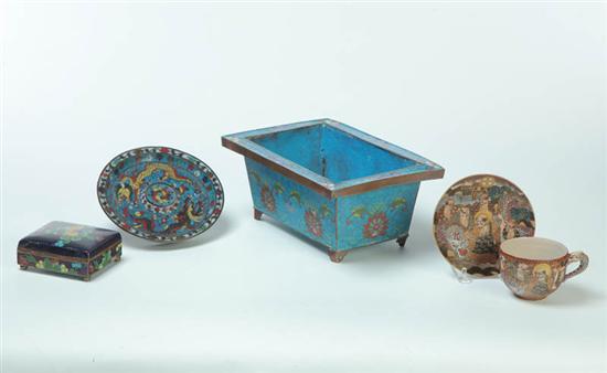 Appraisal: FOUR PIECES Asian late th-early th century Three pieces of