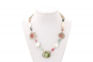 Appraisal: Lainey Papageorge Watermelon Tourmaline Necklace Lainey Papageorge American Atlanta Georgia