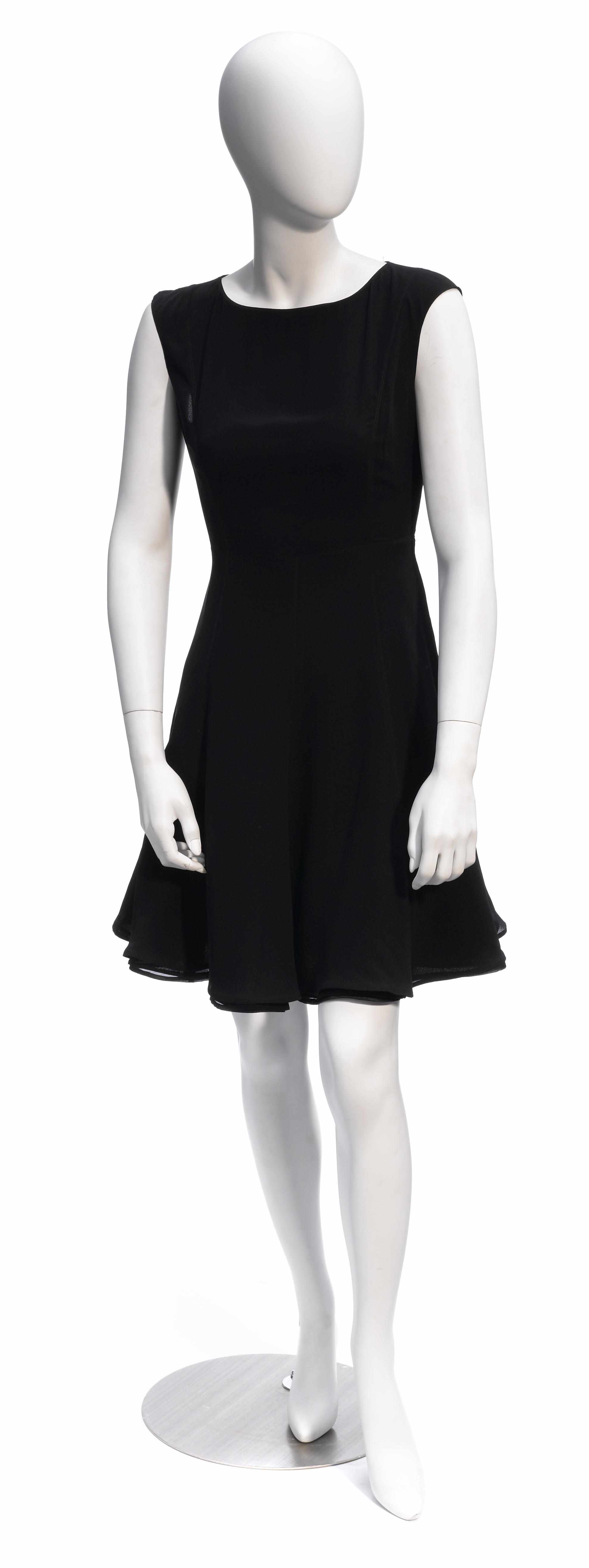 Appraisal: A Claude Montana black silk sleeveless dress size