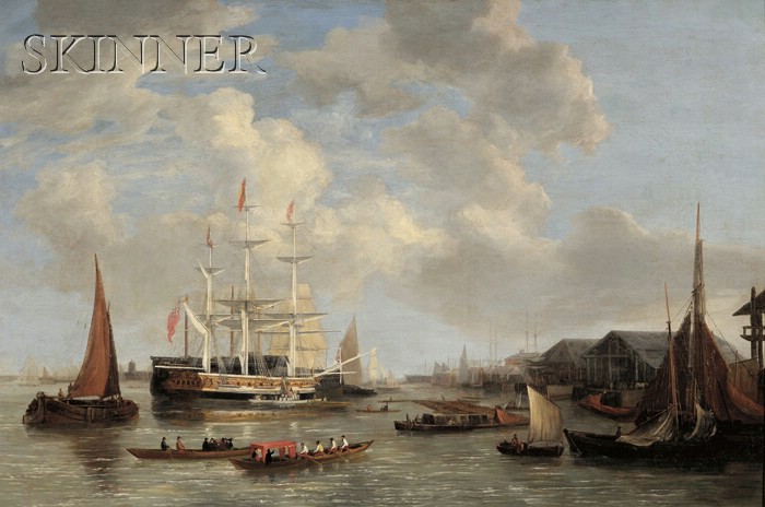 Appraisal: Attributed to Joseph Francis Ellis British - The Royal Yacht