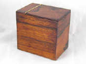 Appraisal: A Regency rosewood tea caddy with original foil lining and