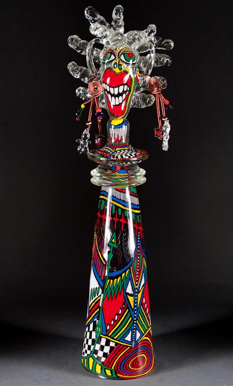 Appraisal: Gavin Heath South African b Tribal Doll blown molded and