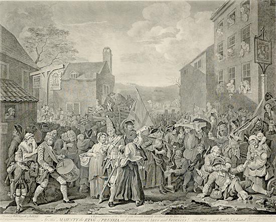 Appraisal: William Hogarth after British - MARCH OF THE GUARD TOWARD