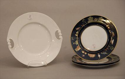 Appraisal: Three Tiffany Co French Luncheon Plates together with Another Plate