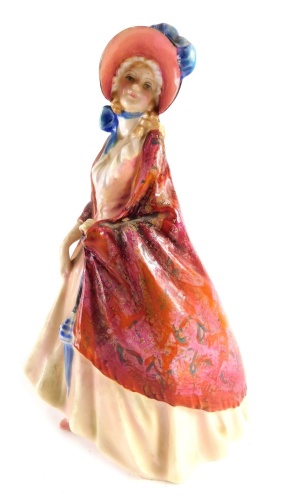 Appraisal: An early Royal Doulton figure Paisley Shawl HN printed marks