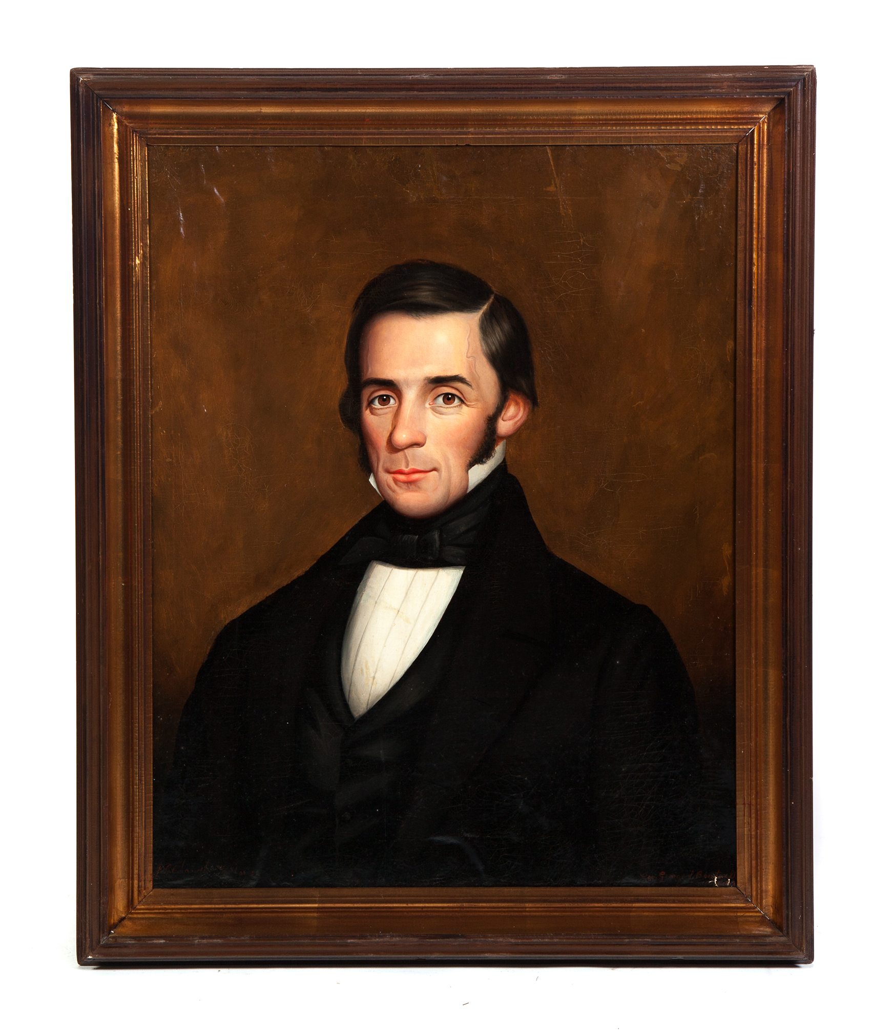 Appraisal: PORTRAIT OF GOVERNOR GEORGE S BOUTWELL SIGNED BY J G