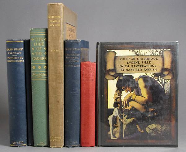 Appraisal: PARRISH MAXFIELD vols illustrated by Parrish incl The Golden Treasury