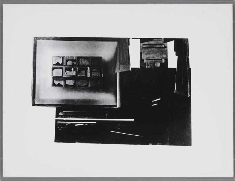 Appraisal: LOUISE NEVELSON - ''DARK SONG '' FROM FACADES Screenprint signed