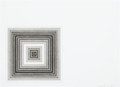 Appraisal: FRANK STELLA american b SHARPESVILLE from multicolored squares i pencil