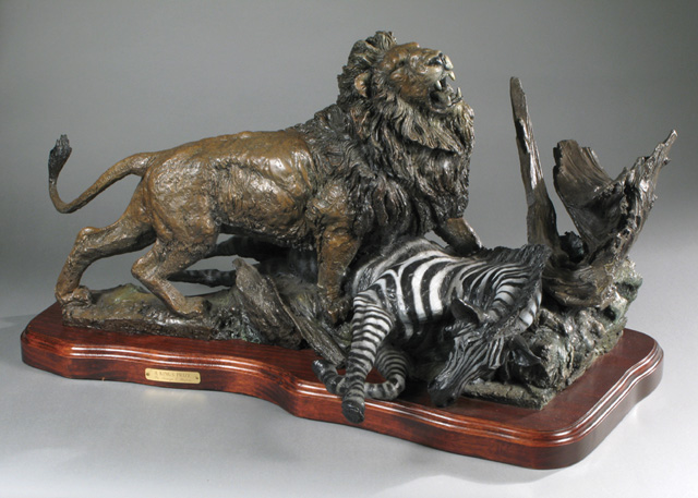 Appraisal: LORENZO GHIGLIERI BRONZE SCULPTURE American Oregon born A King's Prize