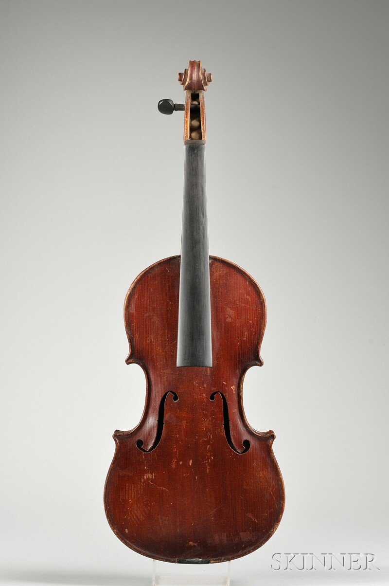 Appraisal: English Violin c labeled CUSTODE length of back mm