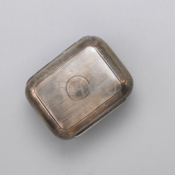 Appraisal: ASPREY STERLING SOAP BOX Condition Report