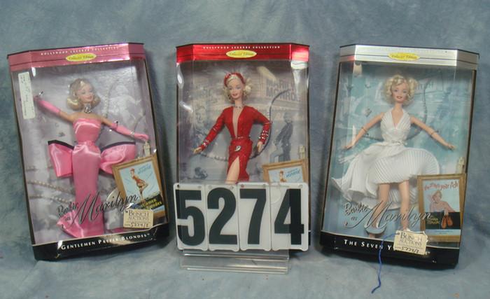 Appraisal: Barbie as Marilyn Monroe dolls MIB all mint in box