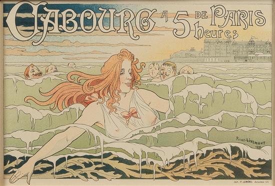 Appraisal: Sale Lot Henri Privat-Livemont Belgian - Cabourg color lithograph P