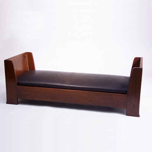 Appraisal: LIMBERT Daybed with shaped sides and drop-in spring bench cushion