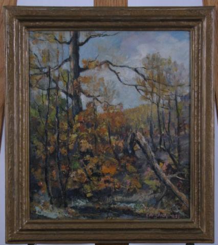 Appraisal: Charles W Snodgrass IN x Oil on Board Signed Lower